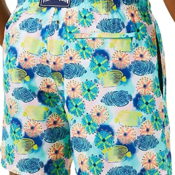 Vilebrequin Okohina Reef Paradise Sea Urchin Fish Print Swim Trunks NWT - Picture 4 of 6
